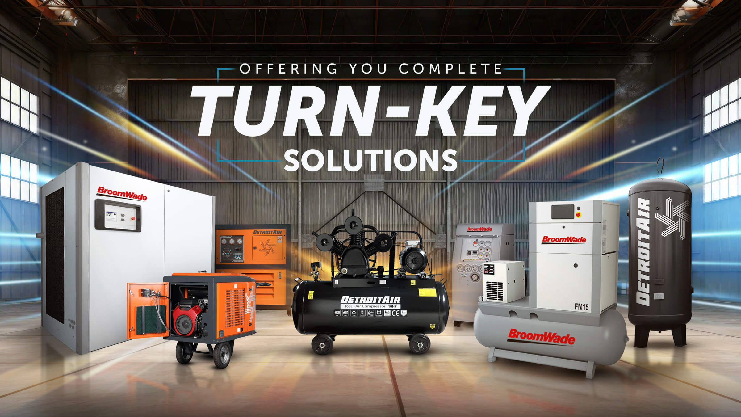 KZN Compressor Solution, sales, services, and repairs to industrial air compressors and related equipment