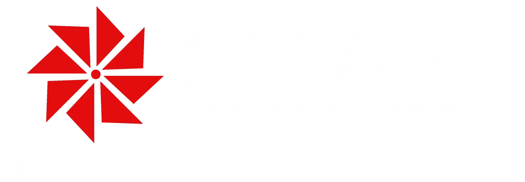 Solair Air Compressors with fan in logo